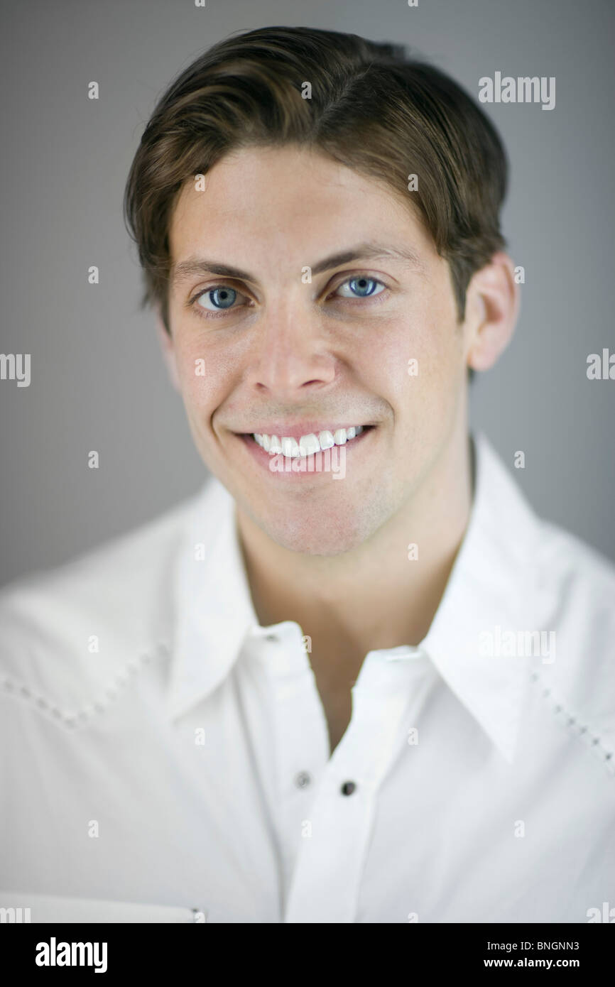 Portrait of a young man Stock Photo - Alamy