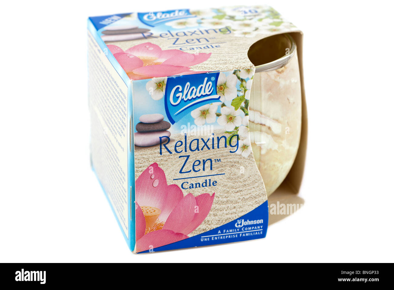 Glade boxed relaxing zen candle Stock Photo