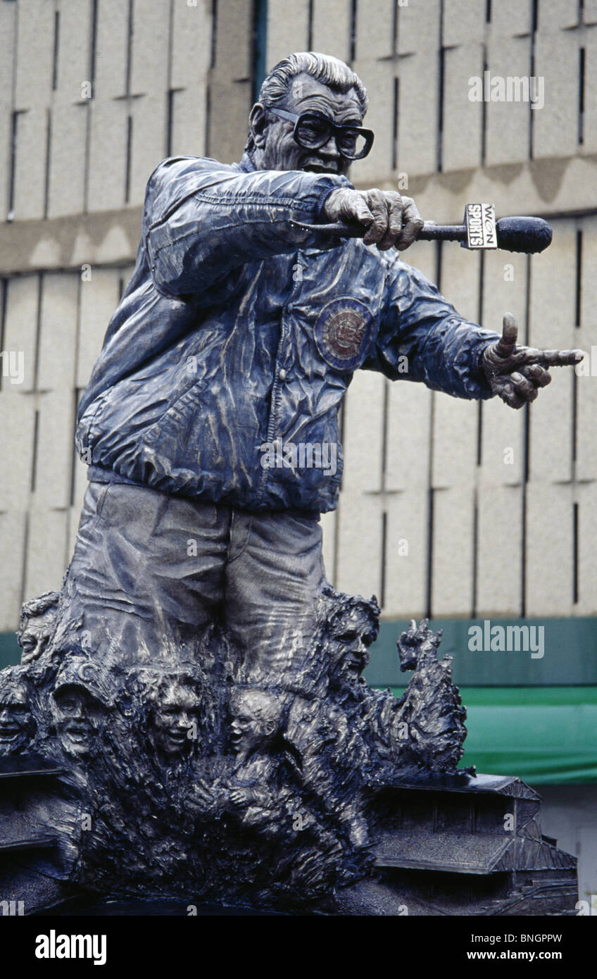 Holy cow: Vandal defaces Harry Caray statue at Wrigley Field