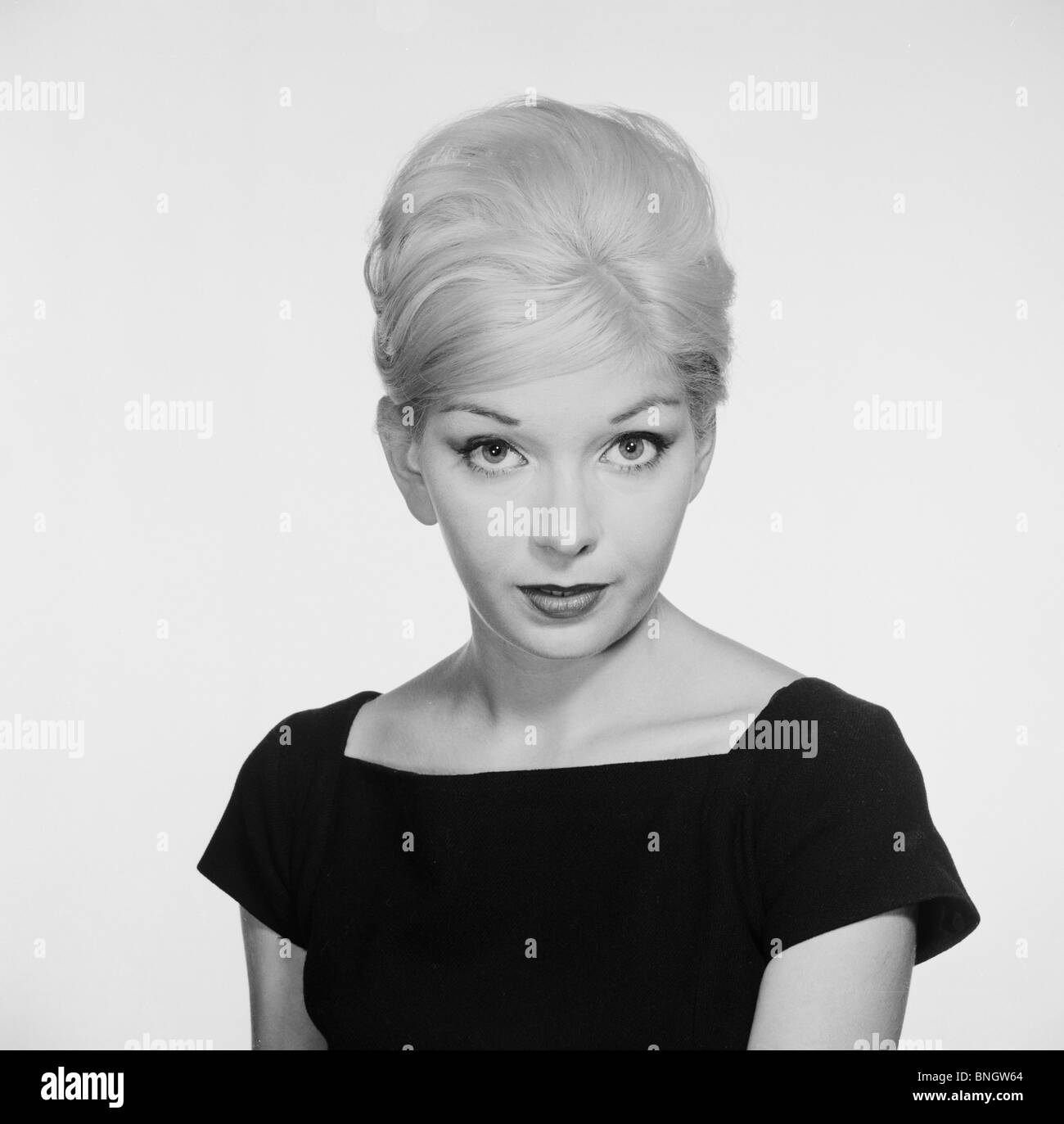 Vintage portrait young woman Black and White Stock Photos & Images - Alamy
