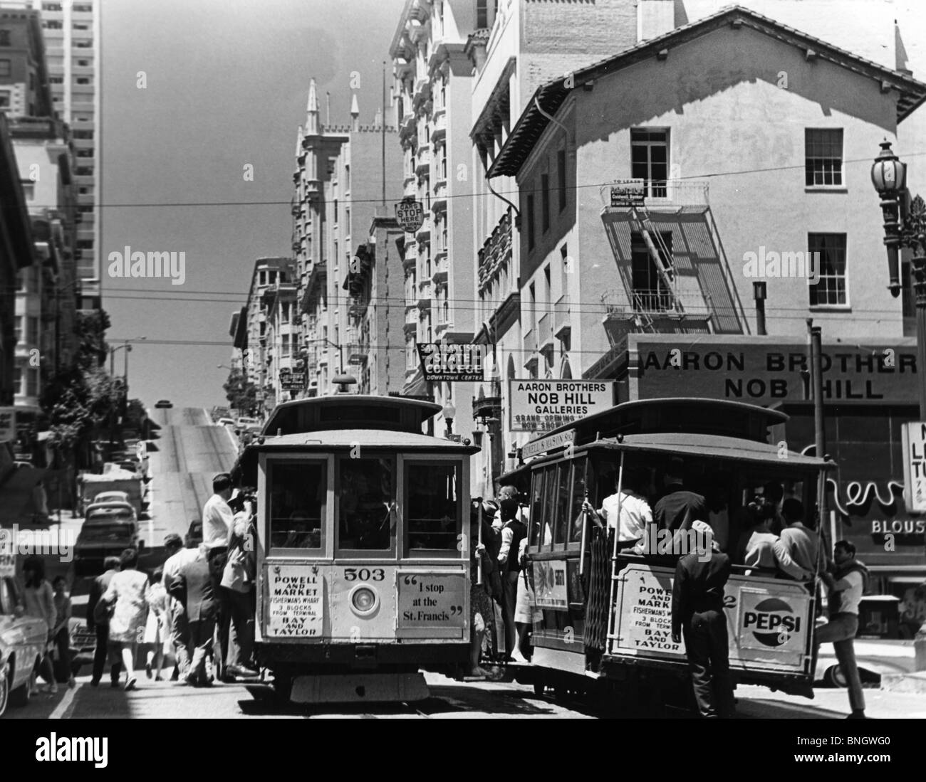USA, California, San Francisco, street scene, 1950s Stock Photo