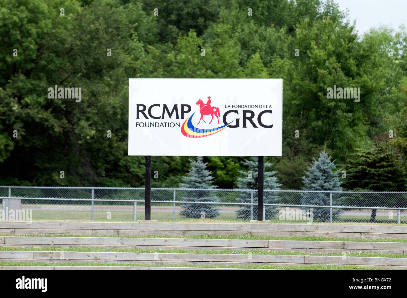 Sign At The RCMP Ottawa Horse Barracks Stock Photo