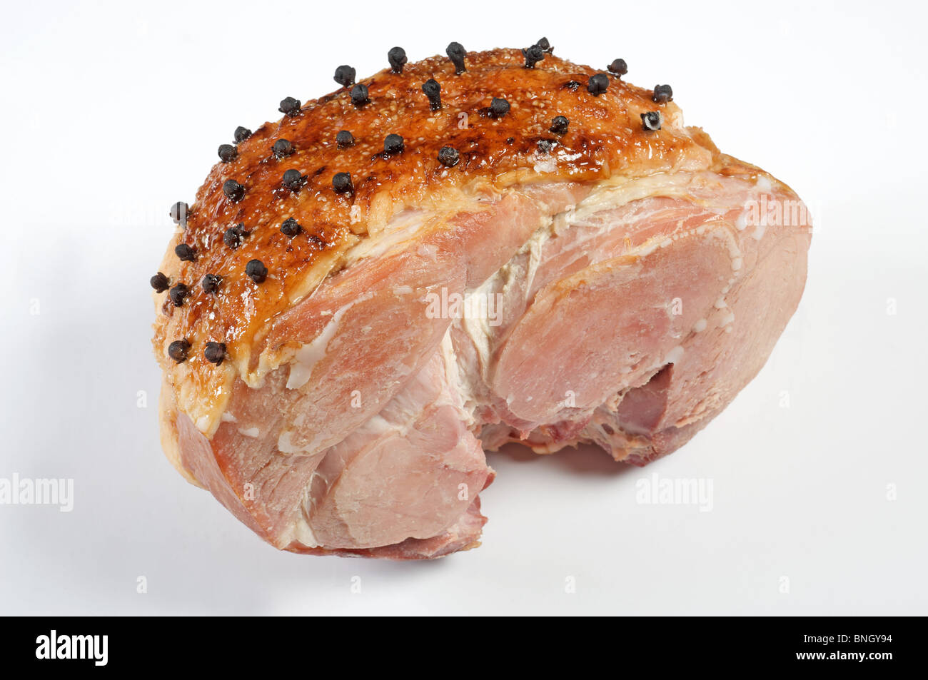 Honey roast joint of ham Stock Photo Alamy
