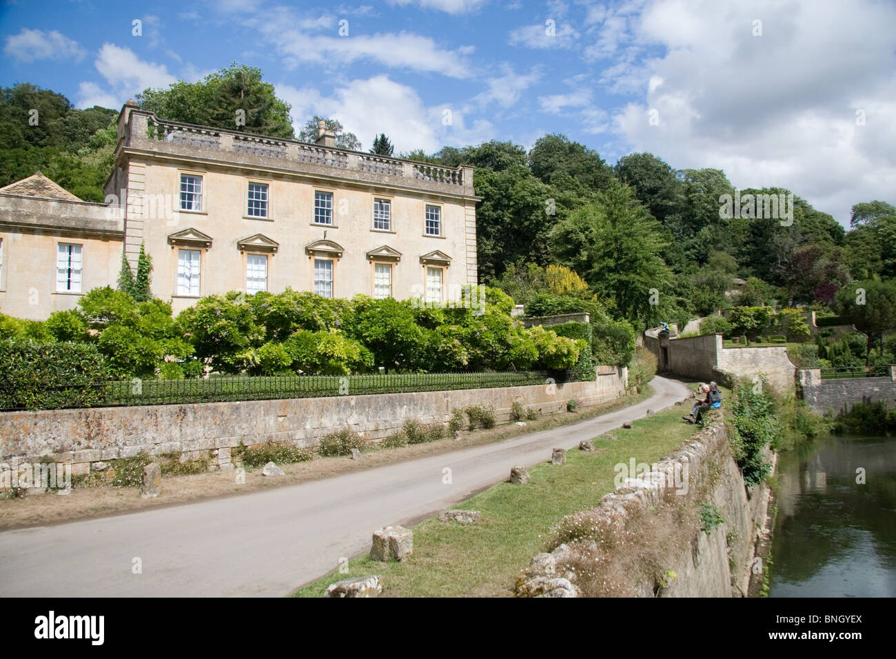 Iford Manor by the River Frome, Wiltshire, UK Stock Photo