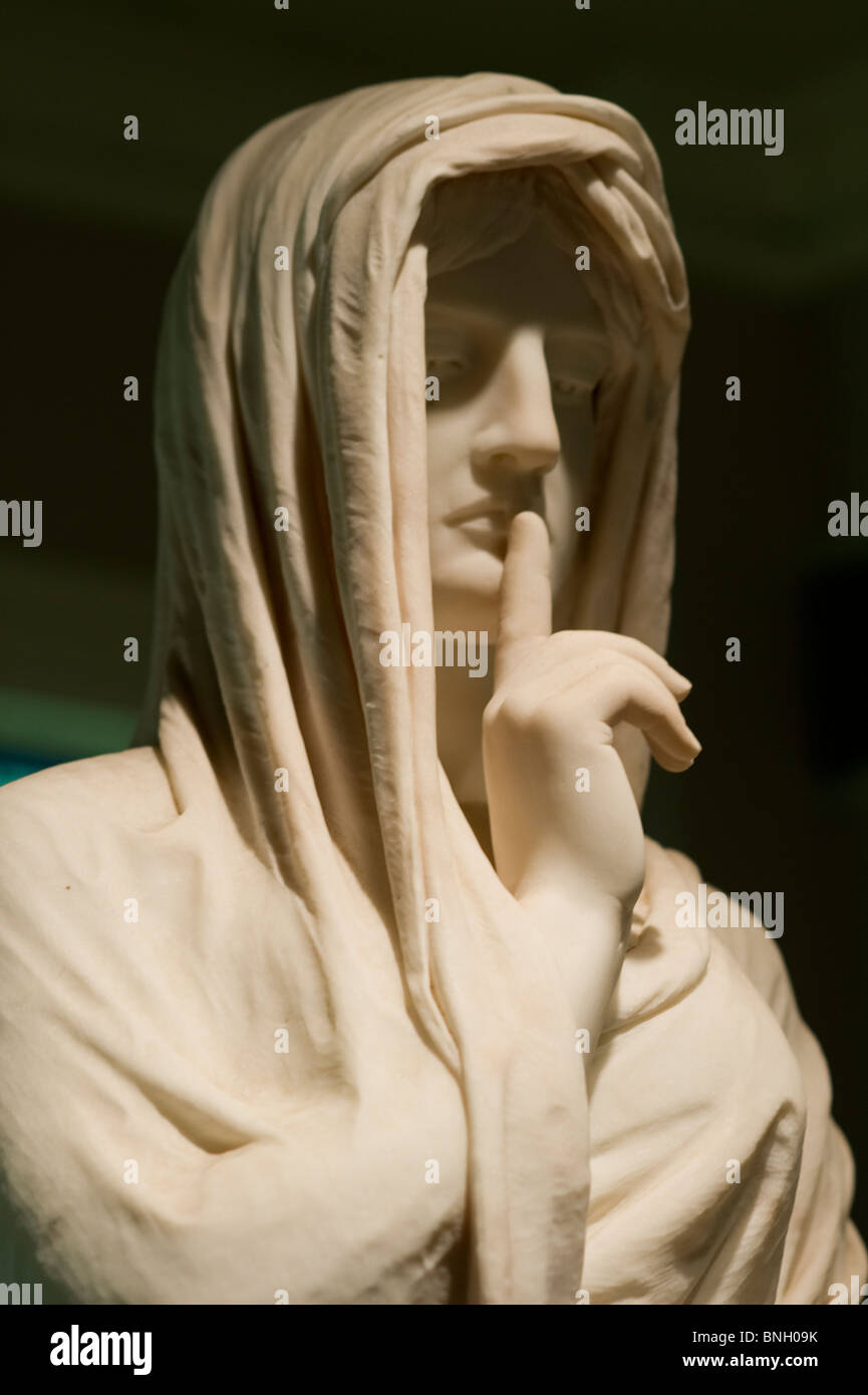 statue - 'Silence' , August St. Gaudens, Utica New York Stock Photo