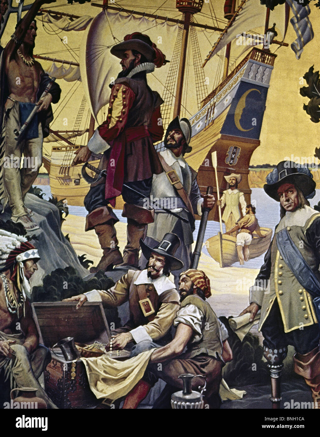 The Romance of Manhattan by Karoly and Szanto Stock Photo
