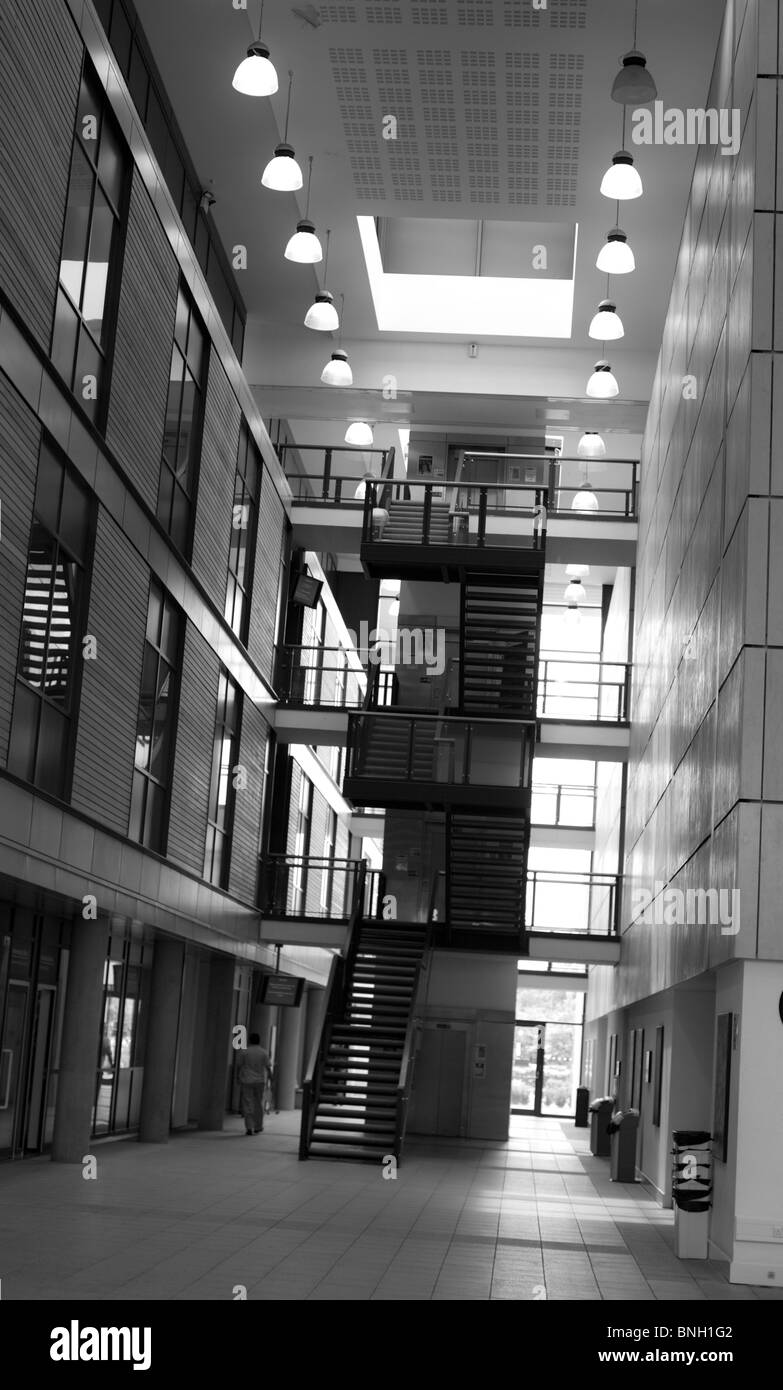 Building interior and staircase, UK Stock Photo - Alamy