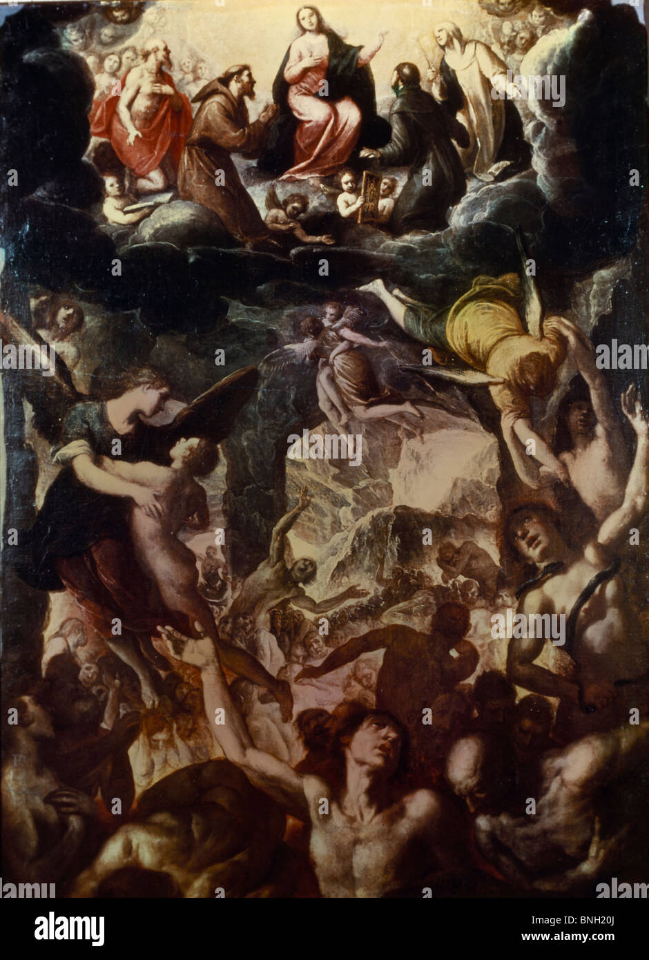 Purgatory by Daniele Crespi,  (Circa 1590-1630) Stock Photo