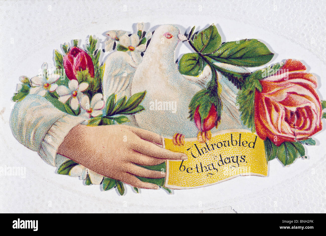 Untroubled Be Thy Days, Nostalgia Cards, Stock Photo