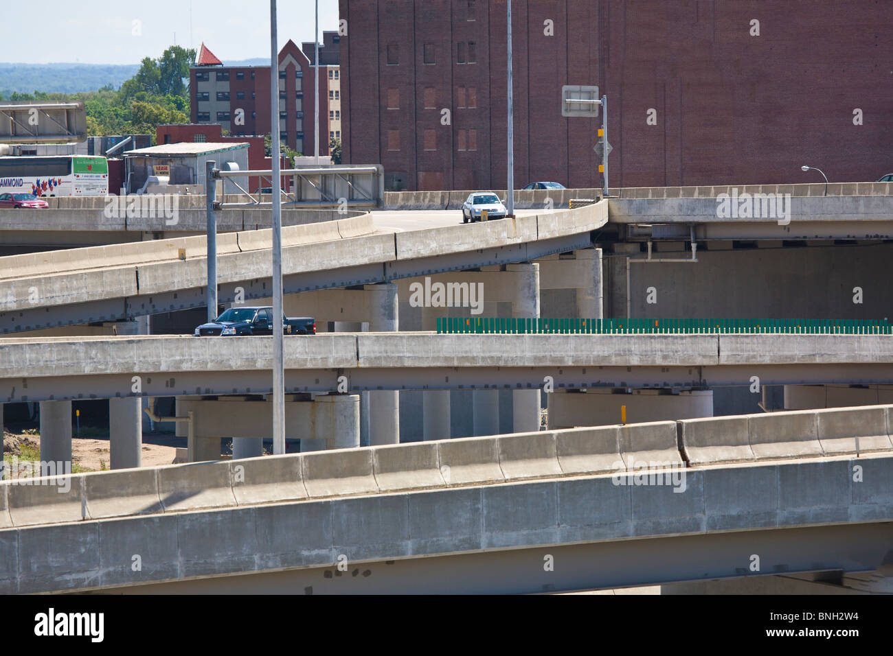 Expressway ramps on I190 in Buffalo New York Stock Photo Alamy