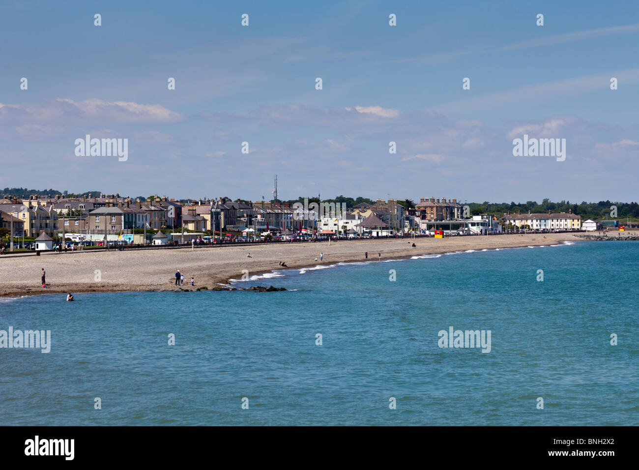 seaside and beach at Bray, County Wicklow, Ireland Stock Photo