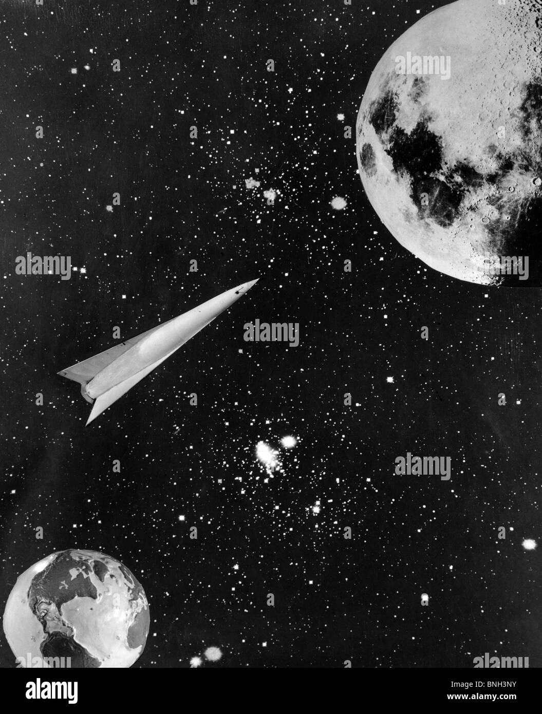 Earth orbiting space shuttle Black and White Stock Photos & Images - Alamy