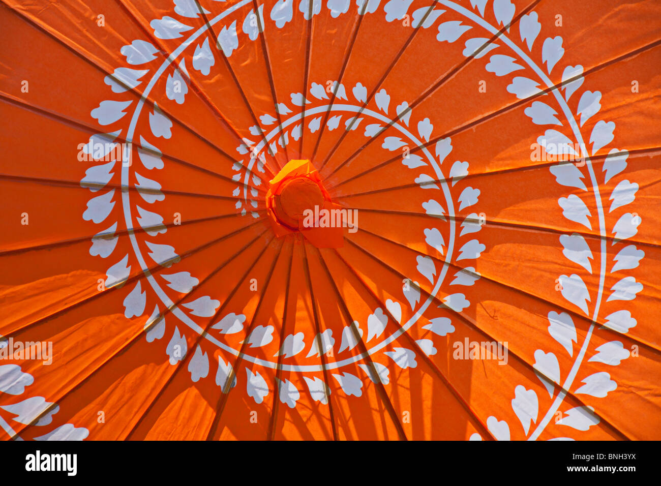 Orange umbrella Stock Photo