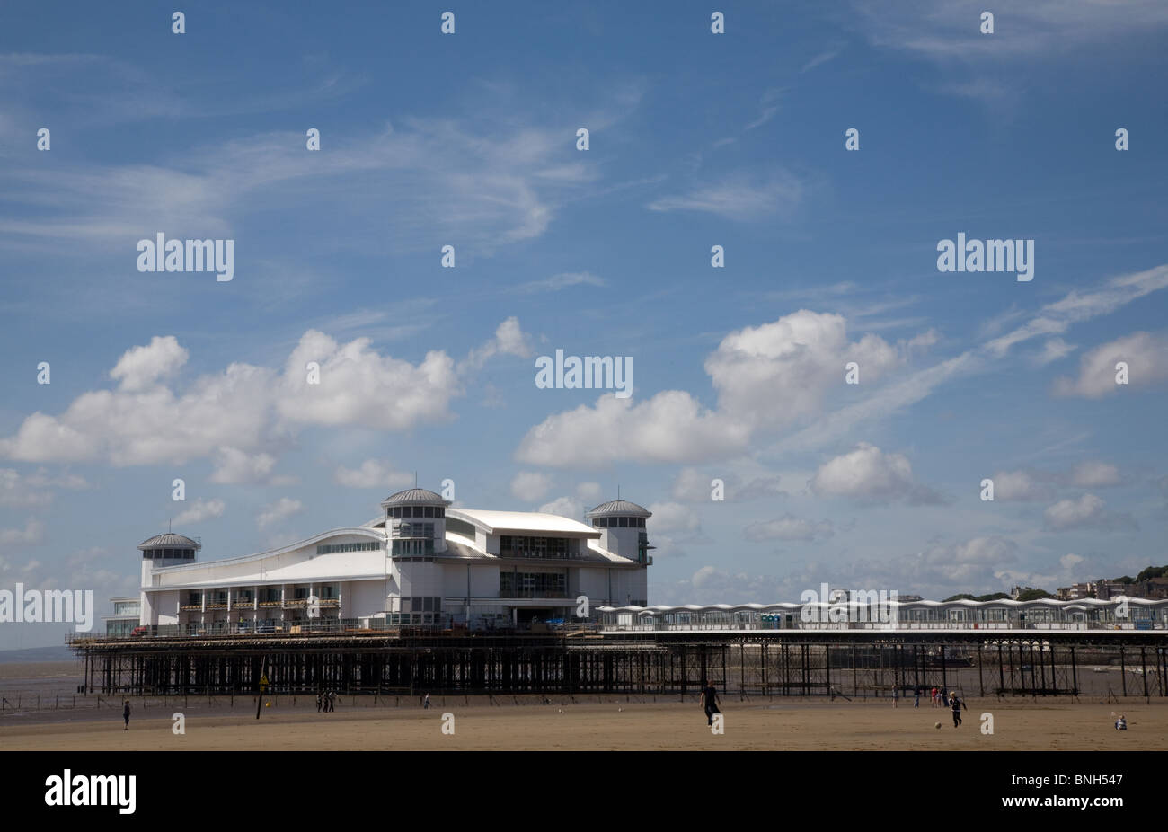 The new grand pier at Weson-Super-Mare Stock Photo