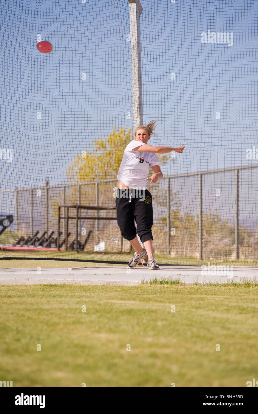 Discus throw female hires stock photography and images Alamy