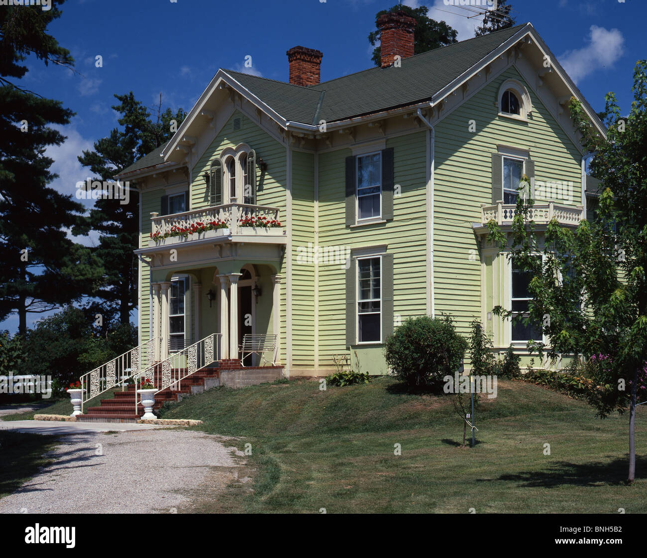 Victorian House, IL Stock Photo