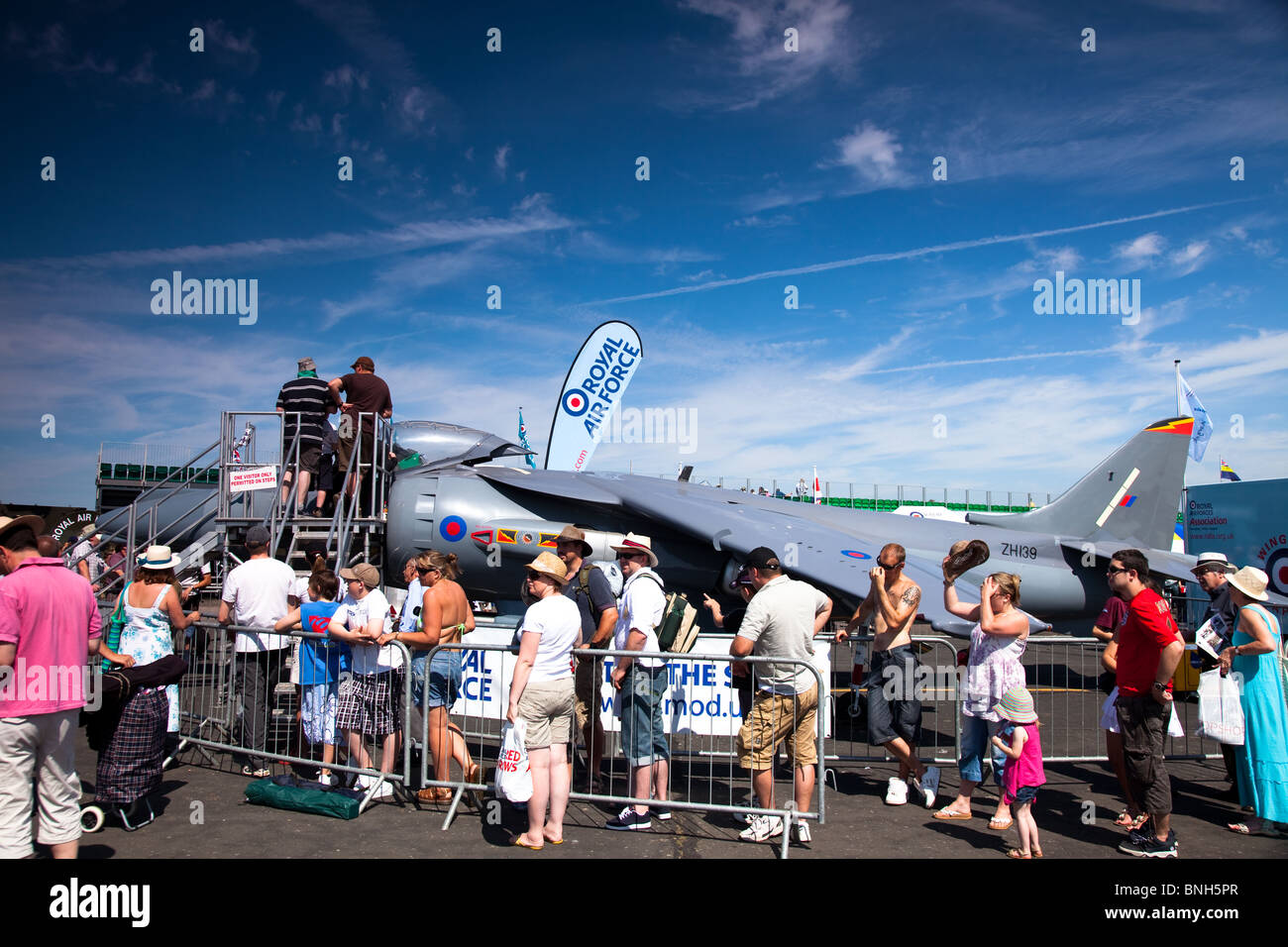 Harrier Jump Jet at biggin hill air show Stock Photo Alamy