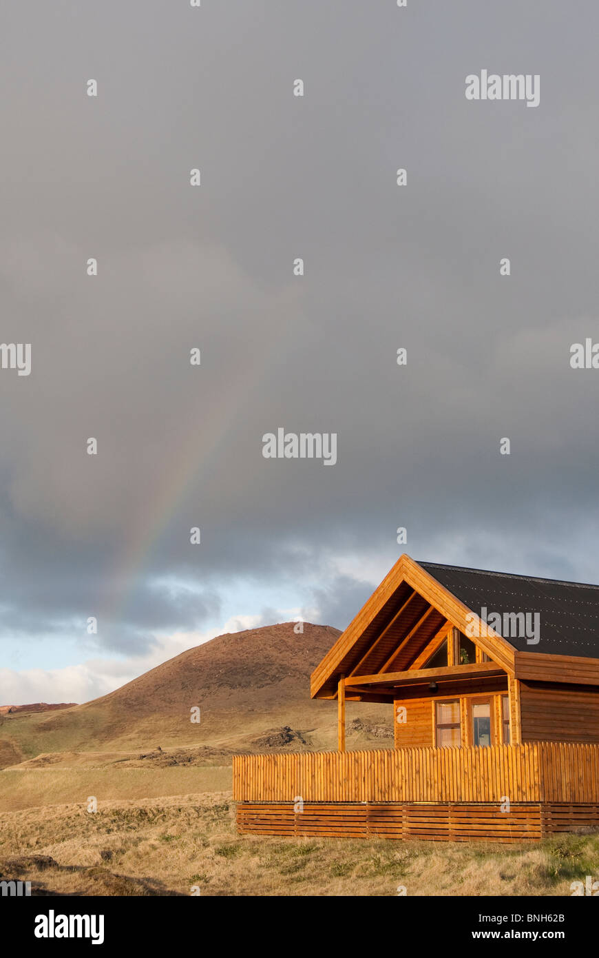 Summer house, Vestmannaeyjar, Iceland Stock Photo