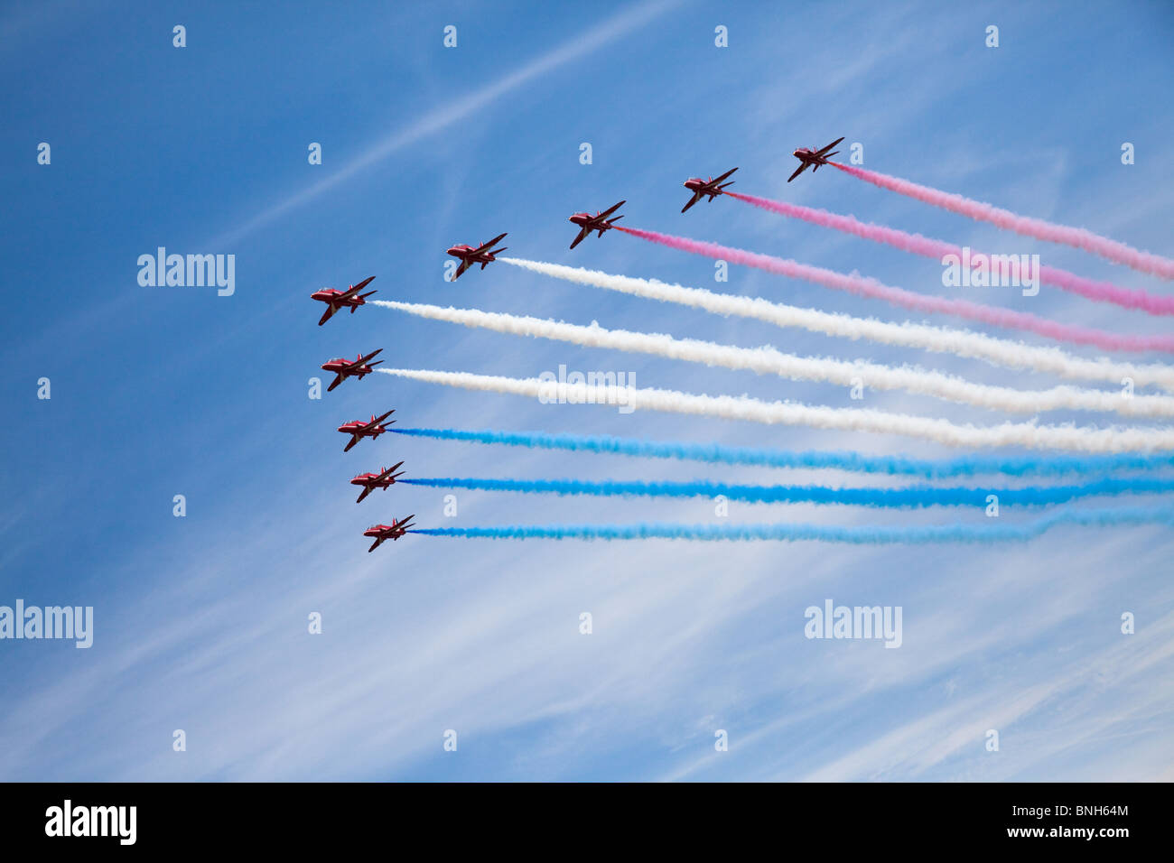 Red Arrows at Biggin Hill Air Show Stock Photo Alamy