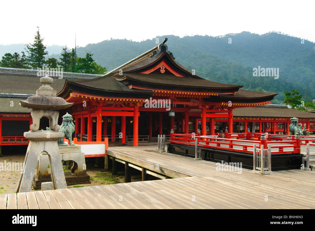 Taka-Butai (High Stage), Itsukushima Shrine, Miyajima, Honshu, Japan Stock Photo