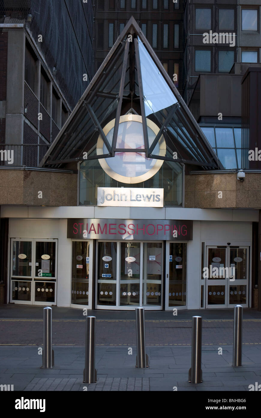 The entrance to the St James Shopping Centre (mall) in Edinburgh, Scotland. Stock Photo