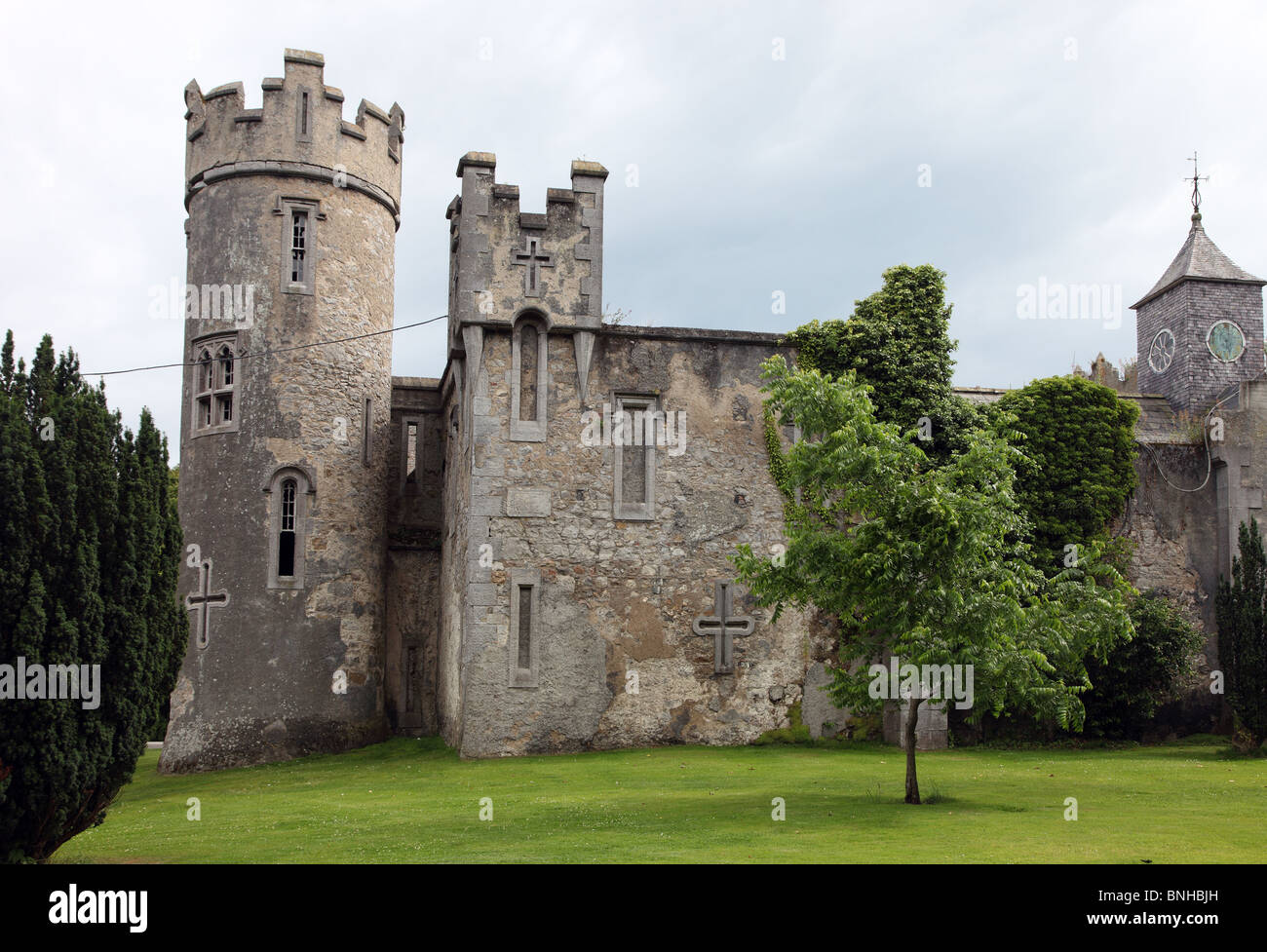 Howth Castle exterior, Co. Dublin Stock Photo