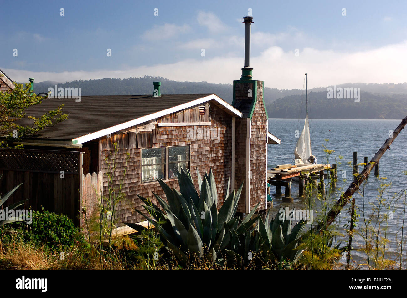Usa Marshall California House At Tomales Bay Near Marshall Wooden Coast