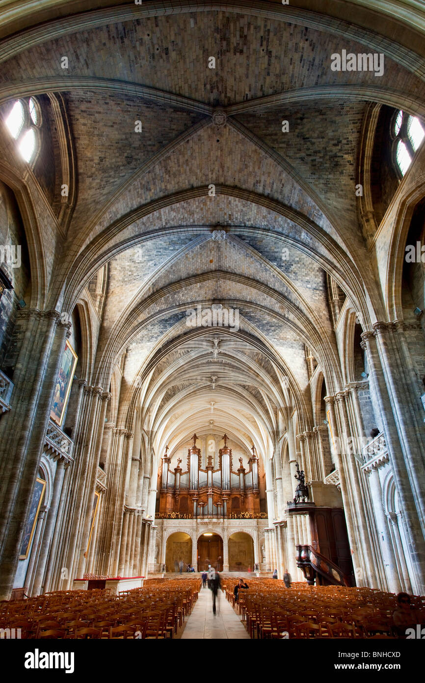 Europe, France, Gironde (33), Bordeaux, Saint Andre Cathedral, Listed as World Heritage by UNESCO Stock Photo