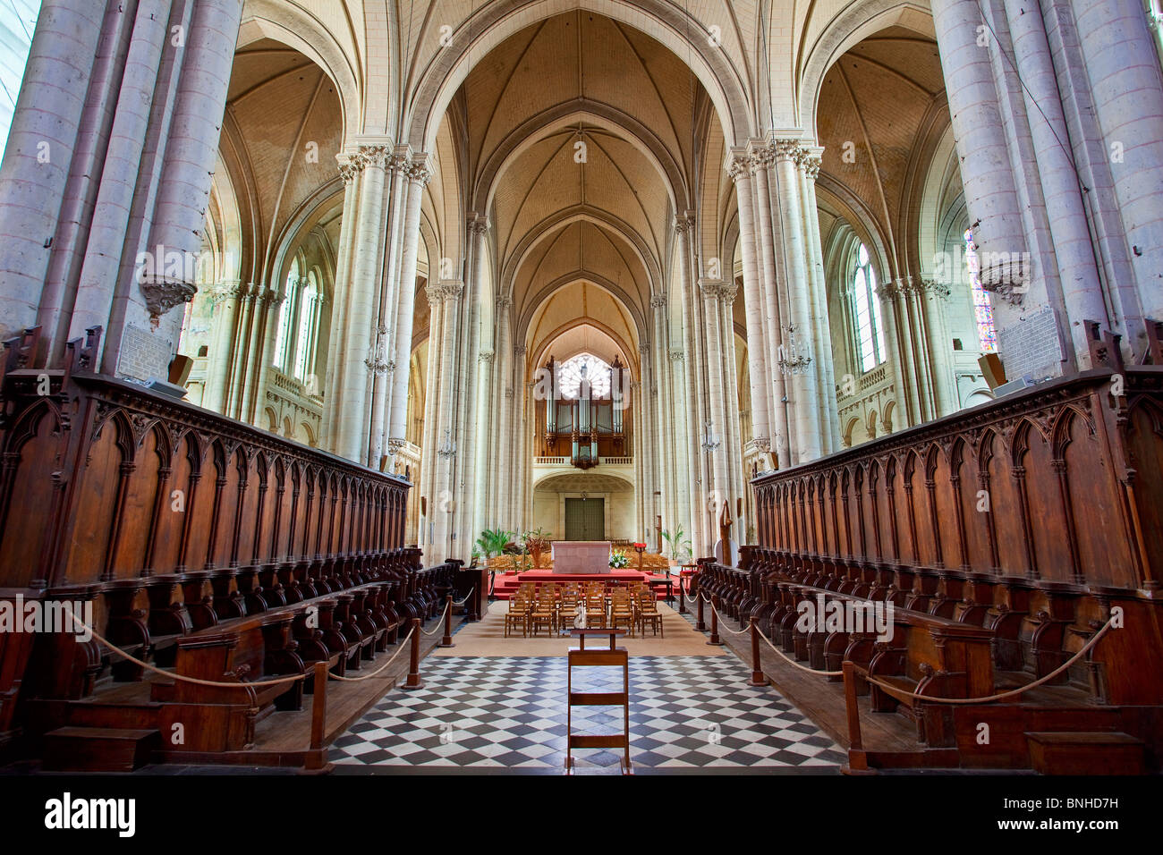 Europe, France, Vienne (86), Poitiers, Saint-Pierre Cathedral Stock Photo