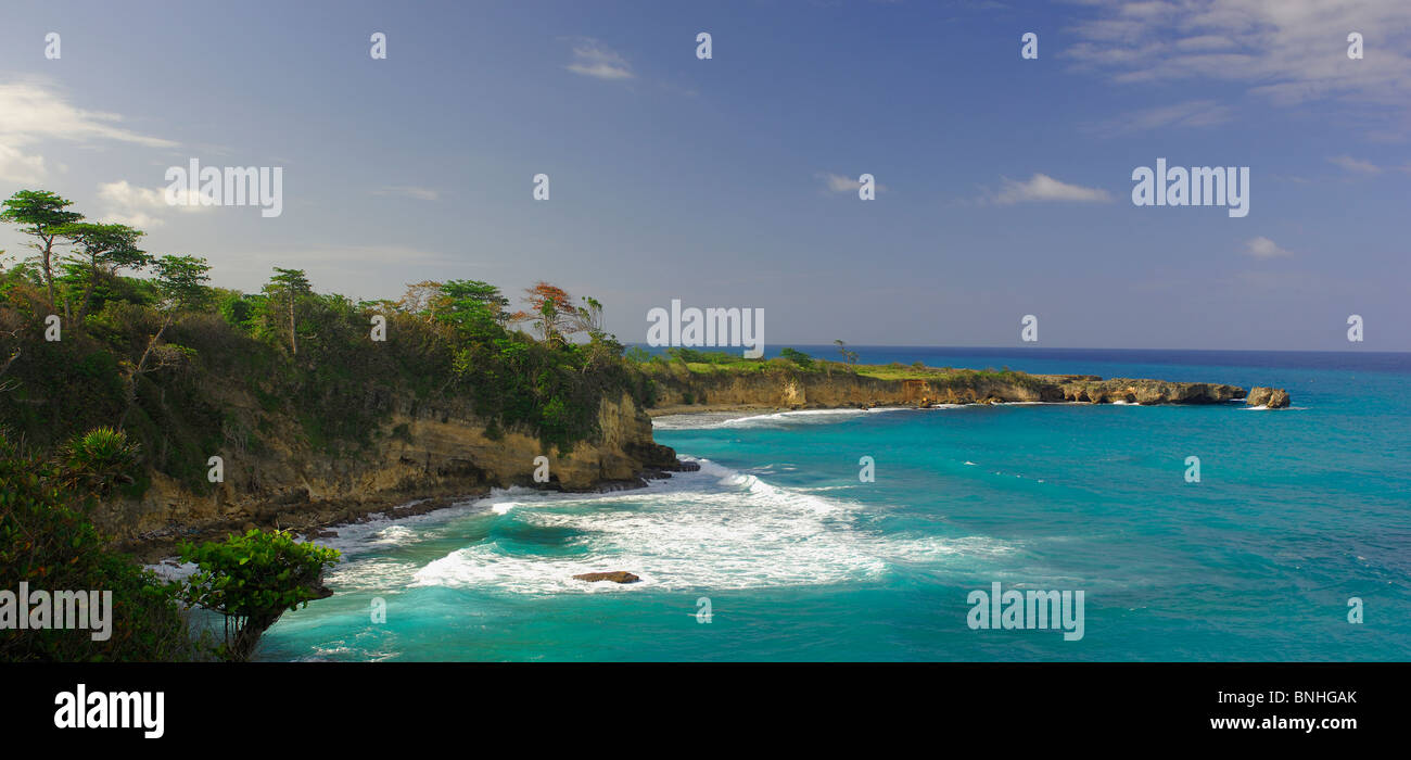 Caribbean At Happy Grove Jamaica Landscape Scenery Nature Coast Sea Shore Ocean Stock Photo