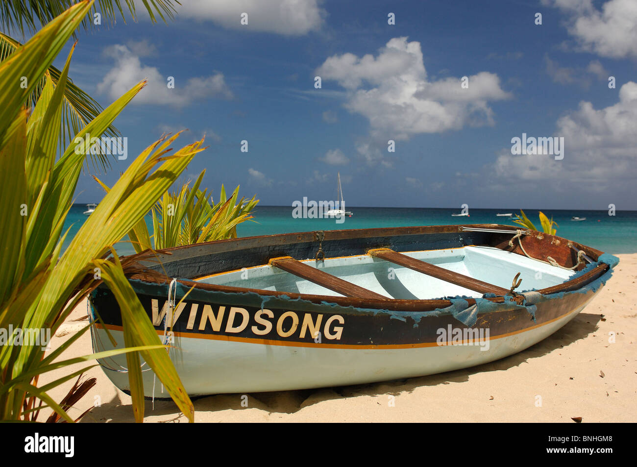 Caribbean Holetown Barbados Boat Surfside Beach West Coast Plants Coast