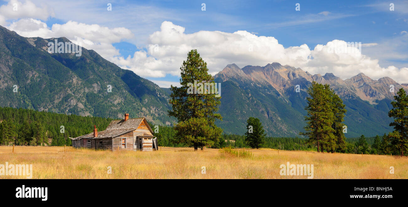Canada Farmhouse at Fort Steele British Columbia House Barn Rural Meadow Trees Forest Nature