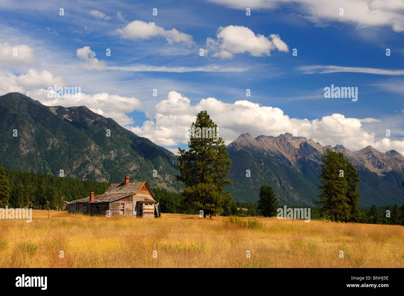 Canada Farmhouse at Fort Steele British Columbia House Barn Rural Meadow Trees Forest Nature