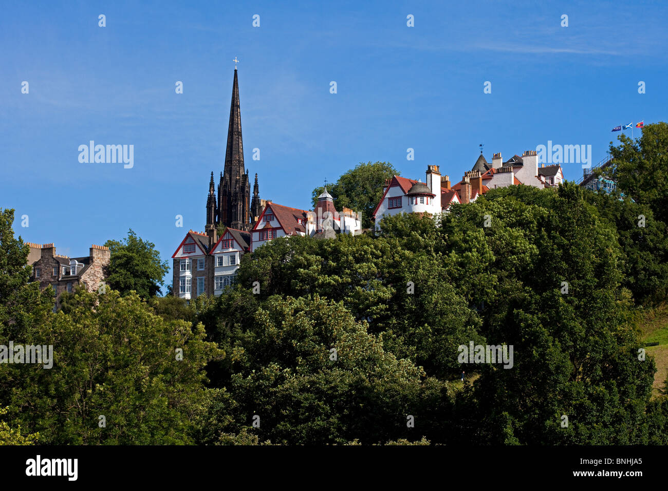 Ramsay Gardens, Edinburgh Scotland UK Europe Stock Photo Alamy