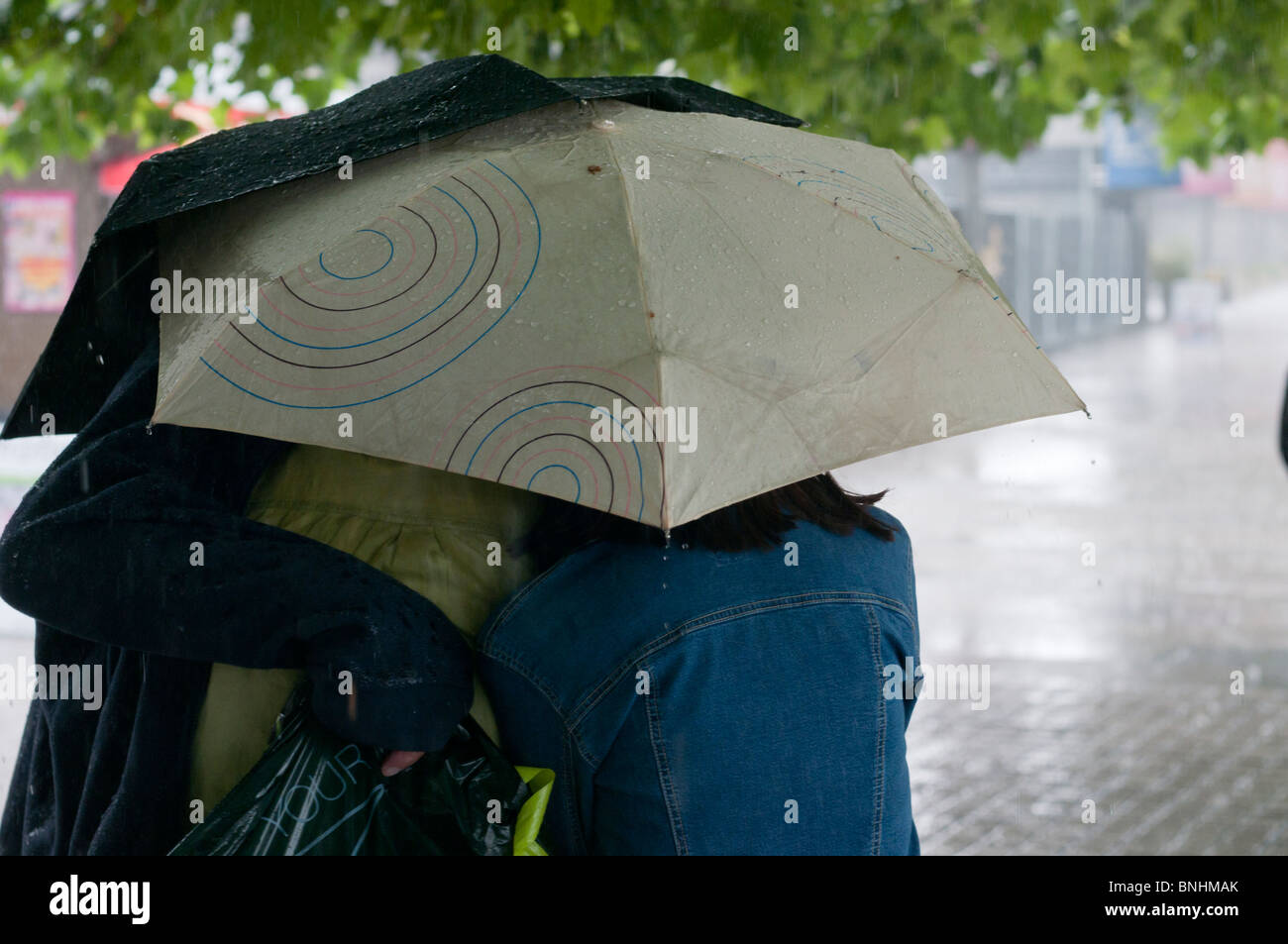 Raining in London Stock Photo