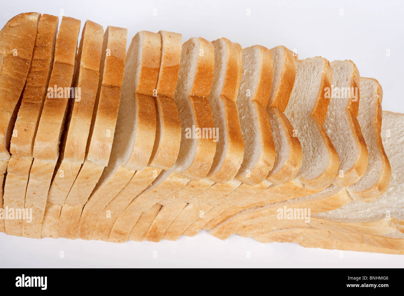 Sliced white bread Stock Photo