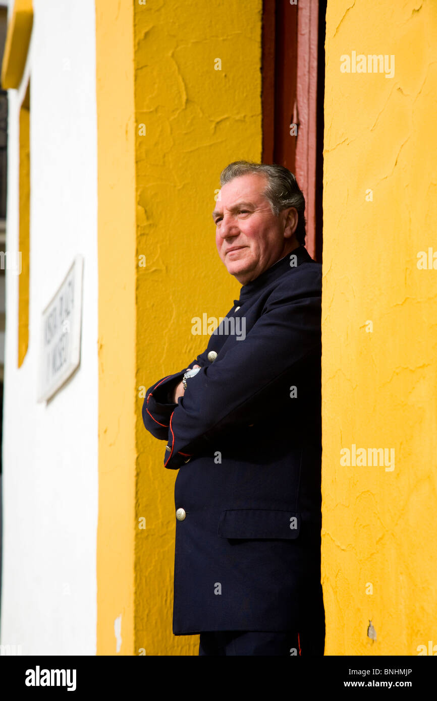 Spanish doorman / security guard at the Sevilla bullring / bull ring
