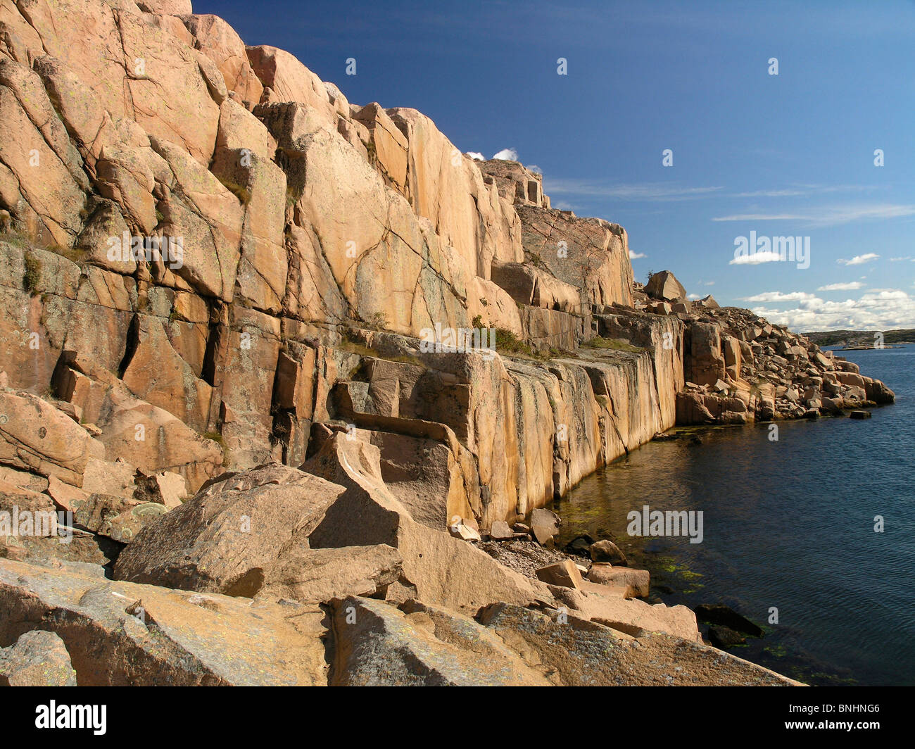 Sweden scenery landscape water coast sea ocean Bohuslän province ...
