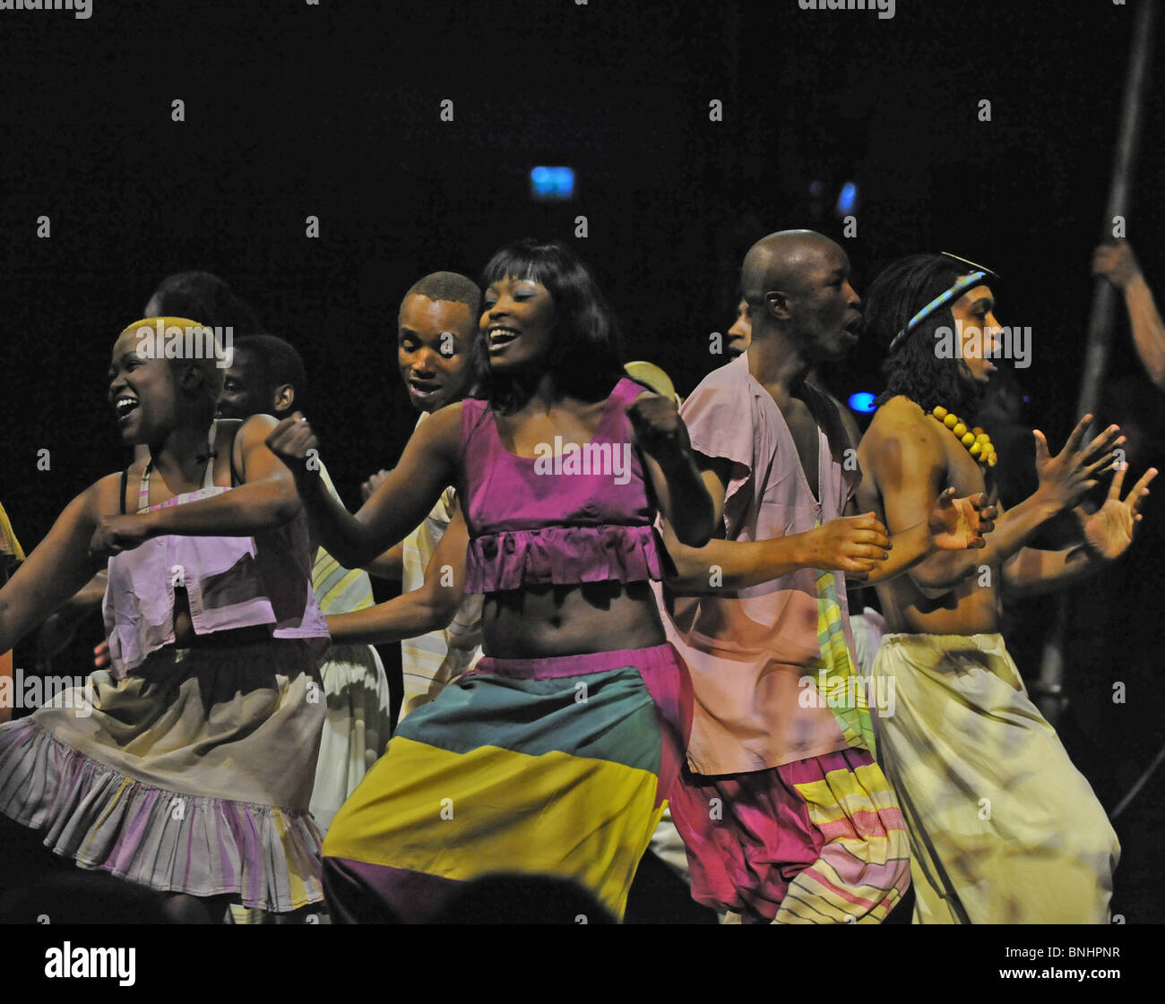 Afrika Afrika Show by André Heller Switzerland Basel Performing arts dance music circus performance live event culture Africa Stock Photo
