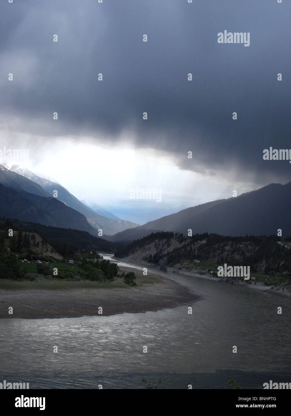 Fraser and Thompson rivers Lytton British Columbia Canada Stock