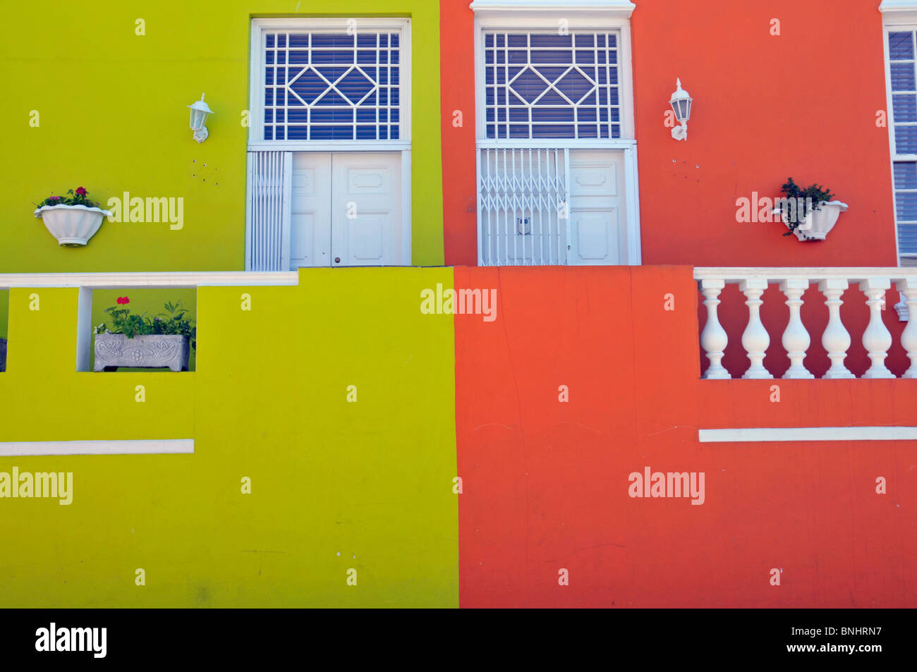 Cape Town South Africa Africa Bo Kaap Bo-Kaap Cape Malay Quarter Muslims House Building Painted Colorful Colourful Facade Stock Photo