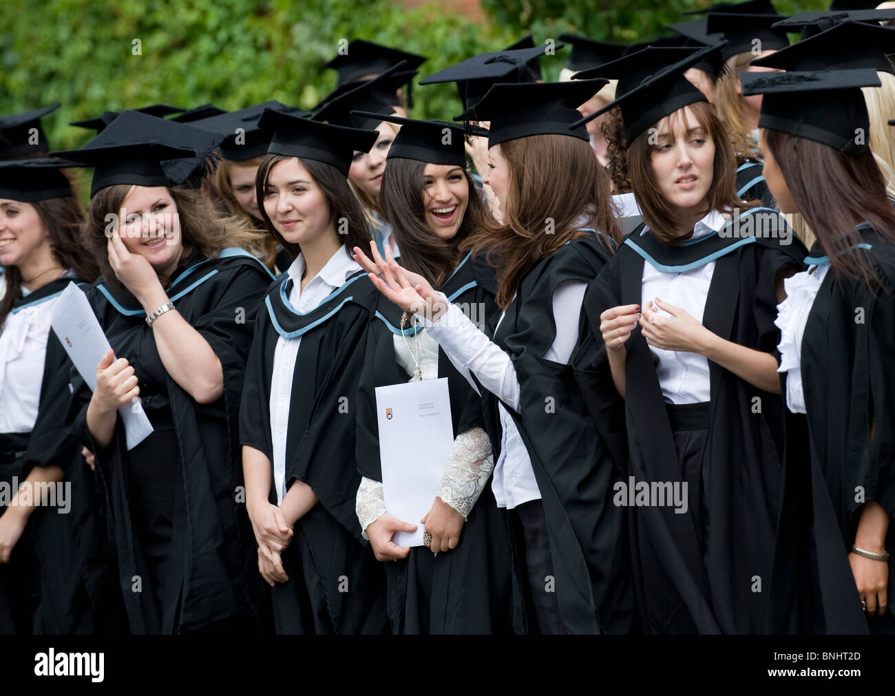 Female Students at The University of Birmingham after their Graduation