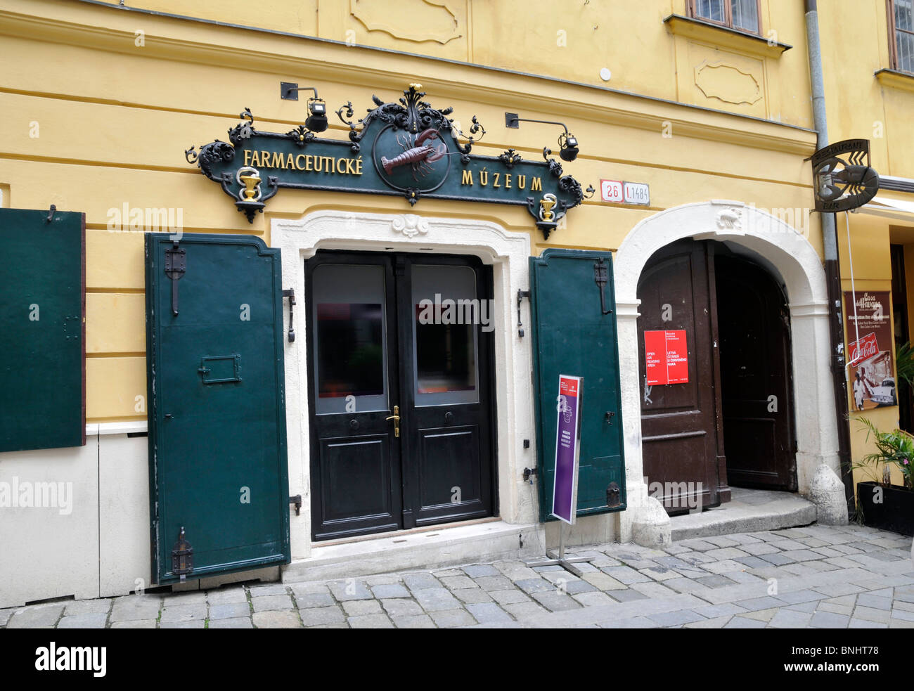 Museum, Old Red Lobster Pharmacy,Bratislava,Slovakia,Europe Stock Photo