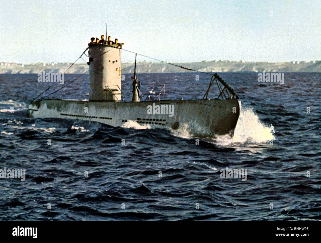 World War II German submarine boat between 1939-1940 Second World War WW2 war military army history historic historical German Stock Photo