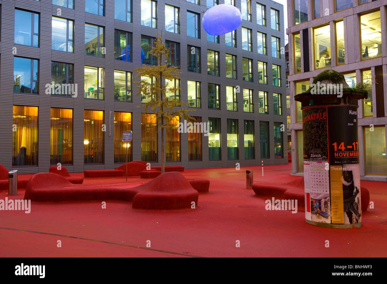 Switzerland St Gallen City Town City Offices Shops Stores Lights