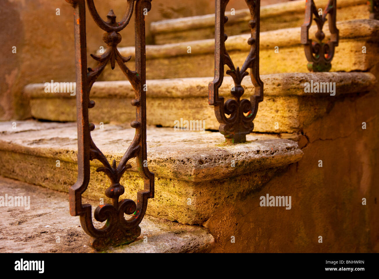 Staircase stairs wrought iron railing hi-res stock photography and ...