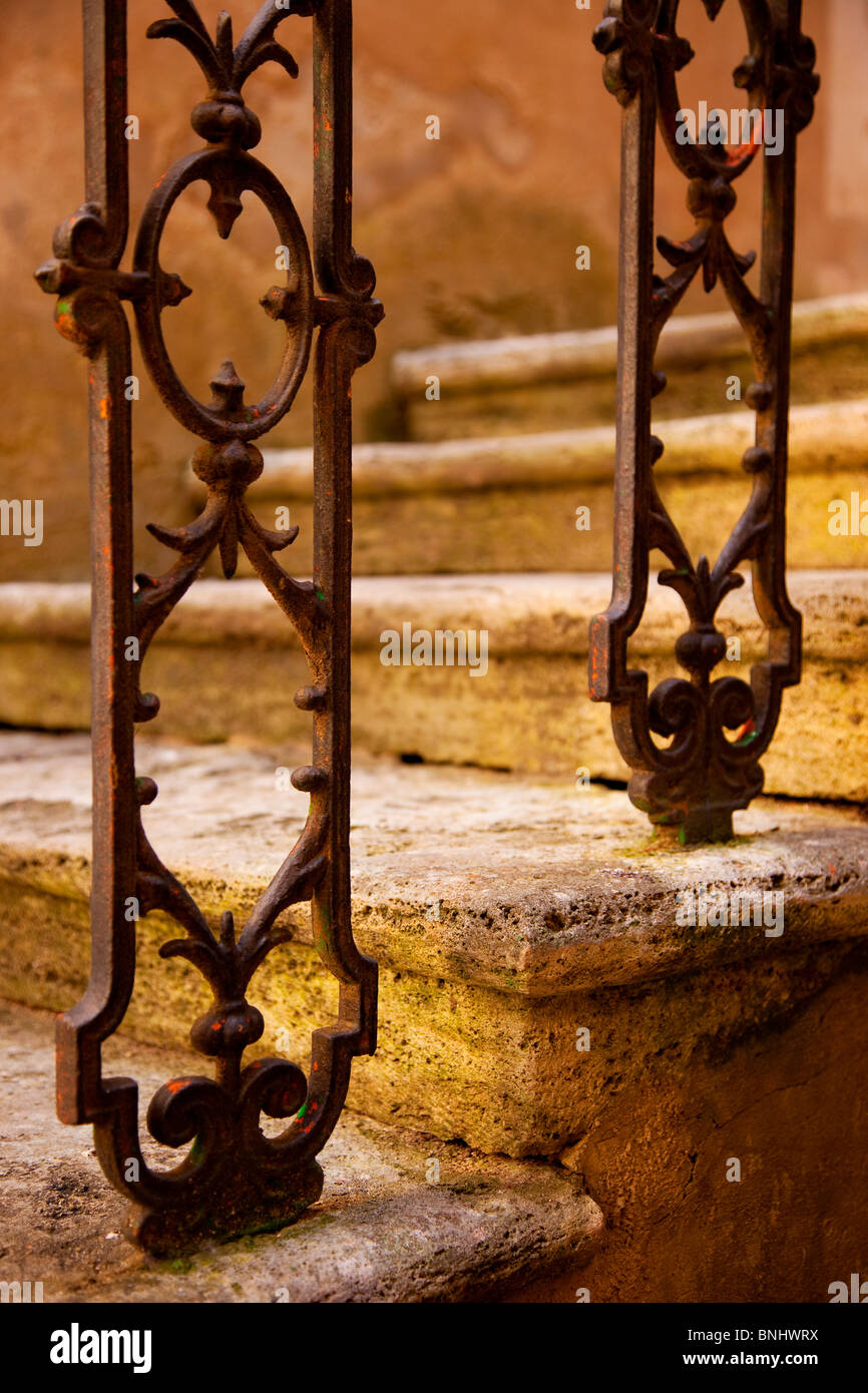 The Railing Medieval Staircase stairs wrought iron railing hi-res stock photography and ...