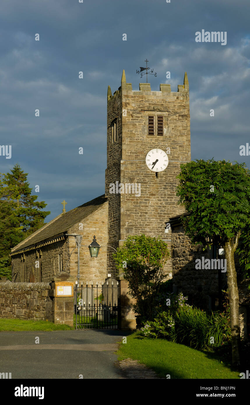 St Mary's Church, Muker, Upper Swaledale, Yorkshire Dales National Park, North Yorkshire, England UK Stock Photo