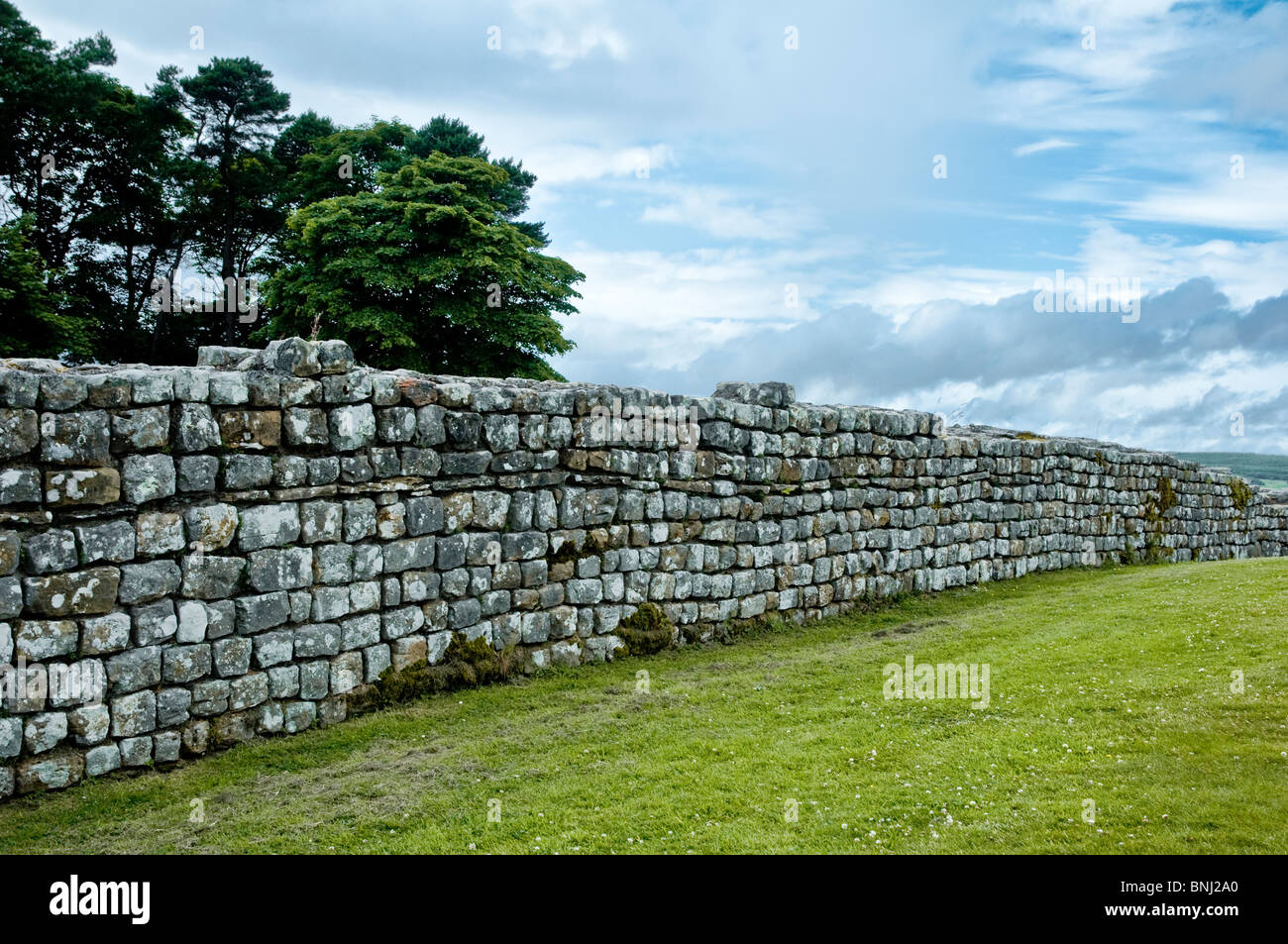 Hadrians Wall, Northumberland Stock Photo
