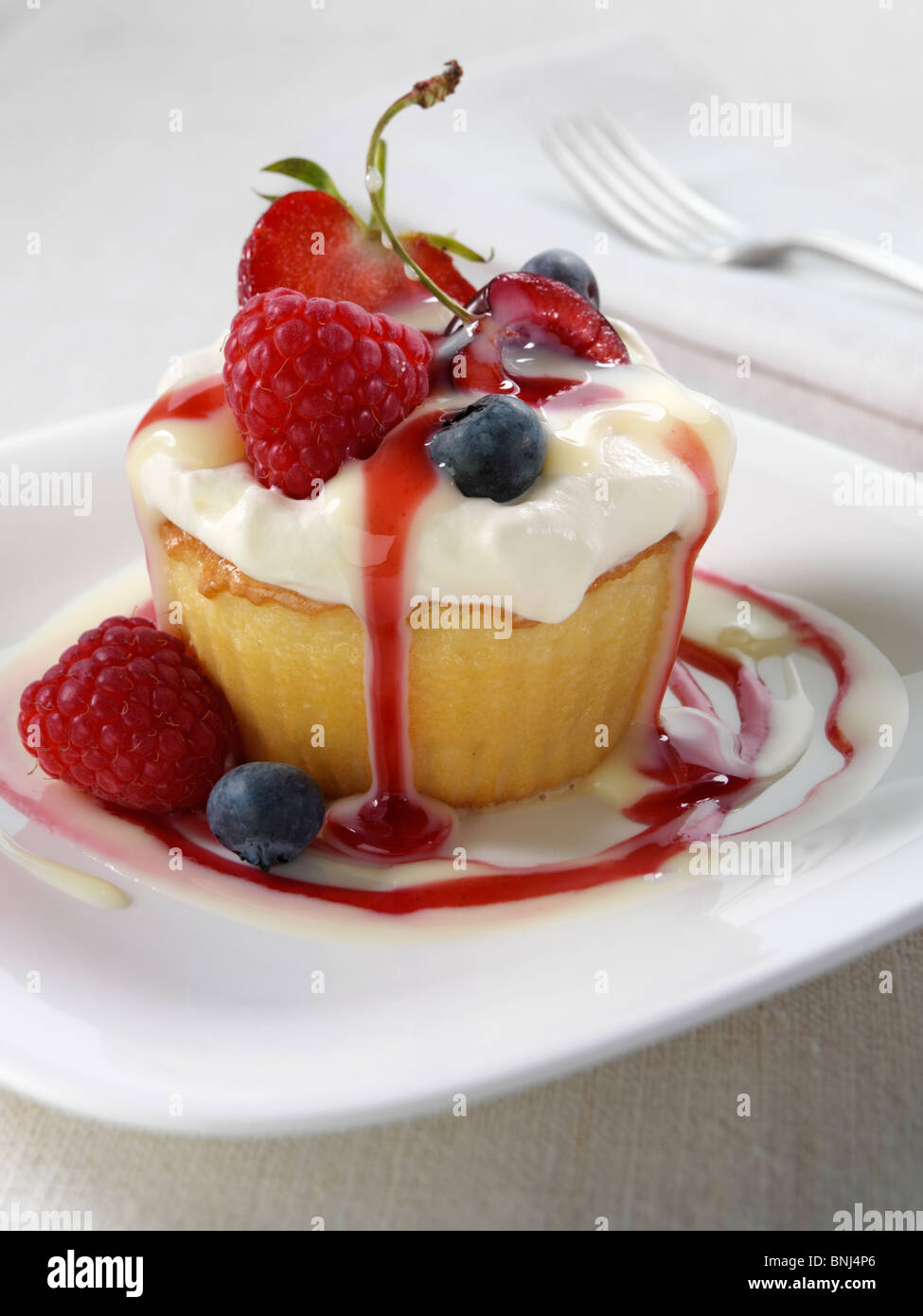 Spanish traditional sponge cake with evaporated and condensed milk